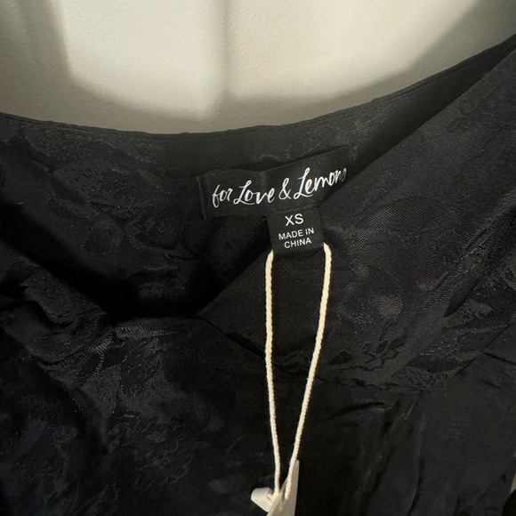 NWT Gabrielle Black For Love and Lemons Mini Dress - Picture 6 of 8